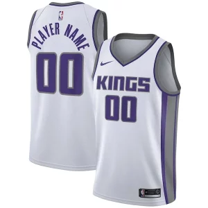 Sacramento Haut de gamme Kings Nike Swingman Custom Jersey White Association Edition