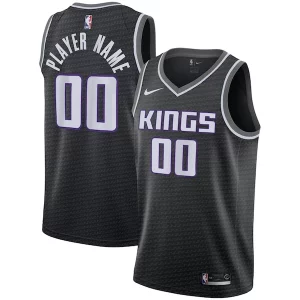 Sacramento Kings Nike Swingman Custom Splendide Jersey Black Statement Edition