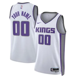 Sacramento Kings Nike Unisex 2022/23 Swingman Custom Jersey White Association Luxueux Edition