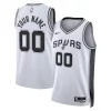 San Antonio Authentique Spurs Nike Unisex Swingman Custom Jersey White Association Edition