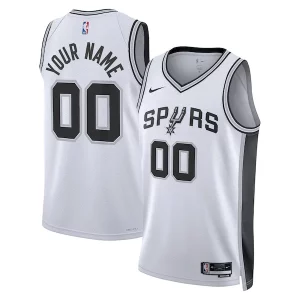 San Antonio Authentique Spurs Nike Unisex Swingman Custom Jersey White Association Edition