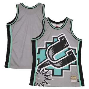 San Antonio Spurs Hardwood Classics Tendance Blown Out Fashion Jersey Gray