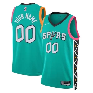 San Antonio Spurs Nike Unisex 2022/23 2022/23 Swingman Custom Notable Jersey City Edition Turquoise