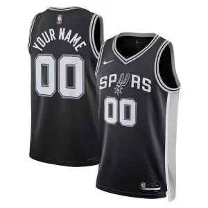 San Antonio Spurs Nike Unisex Magnifique Swingman Custom Jersey Black Icon Edition