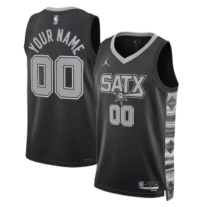 San Superbe Antonio Spurs Jordan Brand Unisex 2022/23 Swingman Custom Jersey Statement Edition Black