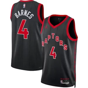 Scottie Barnes Toronto Raptors Jordan Stylish Brand Unisex Swingman Jersey Statement Edition Black