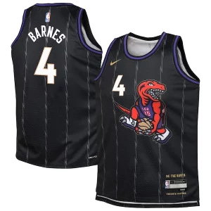 Scottie Barnes Toronto Raptors Nike Youth 2024/25 Swingman Player Jersey City Edition Black Superbe