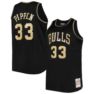 Scottie Élégant Pippen Chicago Bulls Big & Tall Hardwood Classics 1997/98 Swingman Jersey Black