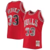 Scottie Pippen Chicago Bulls 1997/98 Moderne Hardwood Classics NBA 75th Anniversary Diamond Swingman Jersey Red