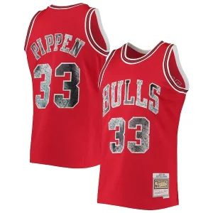 Scottie Pippen Chicago Bulls 1997/98 Moderne Hardwood Classics NBA 75th Anniversary Diamond Swingman Jersey Red