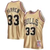 Scottie Pippen Chicago Bulls 75th Anniversary Collectible 1997/98 Hardwood Classics Swingman Jersey Gold