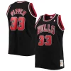 Scottie Pippen Chicago Bulls Big & Tall Hardwood Authentique Classics Swingman Jersey Black/Red