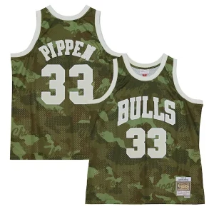 Scottie Pippen Chicago Bulls Hardwood Classics 1997/98 Ghost Green Swingman Jersey Charming Camo