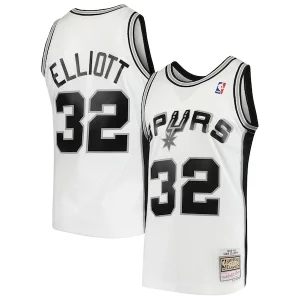 Sean Elliott San Antonio Spurs 1998/99 Hardwood Classics Swingman Jersey White Bold