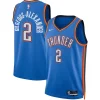 Shai Gilgeous Alexander Oklahoma City Exceptionnel Thunder Nike Unisex Swingman Jersey Icon Edition Blue