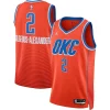Shai Gilgeous Alexander Oklahoma City Thunder Splendide Jordan Brand Unisex Swingman Jersey Statement Edition Orange