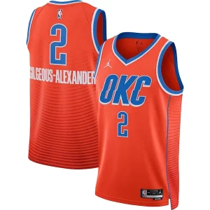 Shai Gilgeous Alexander Oklahoma City Thunder Splendide Jordan Brand Unisex Swingman Jersey Statement Edition Orange