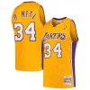 Shaquille Admirable O'Neal Los Angeles Lakers Hardwood Classics Swingman Jersey Gold