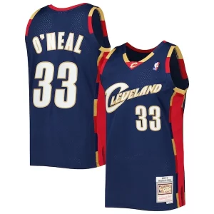 Shaquille Luxueux O'Neal Cleveland Cavaliers Hardwood Classics 2009/10 Jersey Navy