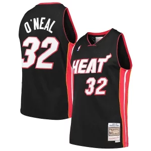 Shaquille O'Neal Haut de gamme Miami Heat Hardwood Classics Swingman Jersey Black