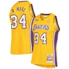 Shaquille O'Neal Los Angeles Exquisite Lakers 2000 NBA Finals Hardwood Classics Authentic Jersey Gold