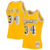 Shaquille O'Neal Los Angeles Lakers 1996 Confortable 97 Hardwood Classics NBA 75th Anniversary Diamond Swingman Jersey Gold