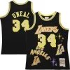 Shaquille O'Neal Los Angeles Lakers 1996/97 Swingman Sidewalk Sketch Jersey Black Exclusif