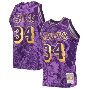 Shaquille O'Neal Los Angeles Lakers Hardwood Classics 1996/97 Lunar New Year Moderne Swingman Jersey Purple