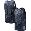 Shaquille O'Neal Los Angeles Lakers Hardwood Classics 1996/97 Tie Dye Swingman Jersey Black Sophistiqué