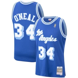 Shaquille O'Neal Los Angeles Lakers Hardwood Classics Tendance Swingman Jersey Royal/Purple/Gold