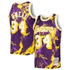 Shaquille O'Neal Los Angeles Lakers Splendide 1996/97 Hardwood Classics Marble Swingman Jersey Purple