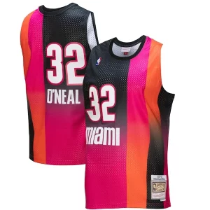Shaquille O'Neal Miami Heat 2005/06 Hardwood Classics Fadeaway Swingman Player Jersey Pink/Black Superbe