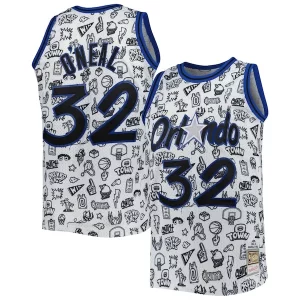Shaquille O'Neal Orlando Magic 1994/95 Hardwood Classics Doodle Tendance Swingman Jersey White
