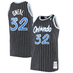 Shaquille O'Neal Orlando Magic Big & Tall Hardwood Authentique Classics Jersey Black