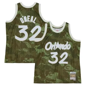 Shaquille O'Neal Orlando Magic Hardwood Classics 1994/95 Élégant Ghost Green Swingman Jersey Camo