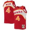 Spud Webb Atlanta Hawks Hardwood Tendance Classics Swingman Jersey Red