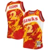 Stacey Augmon Atlanta Hawks 1991/92 Hardwood Confortable Classics Marble Swingman Jersey Red