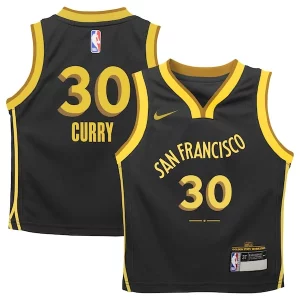 Stephen Admirable Curry Golden State Warriors Nike Toddler Swingman Replica Jersey City Edition Black