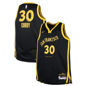 Stephen Confortable Curry Golden State Warriors Nike Youth Swingman Replica Jersey City Edition Black