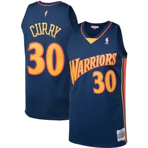 Stephen Curry Classique Golden State Warriors 2009/10 Big & Tall Hardwood Classics Swingman Jersey Navy