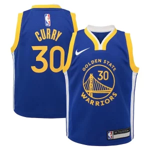 Stephen Curry Éclatant Golden State Warriors Nike Preschool Dri FIT Swingman Player Jersey Icon Edition Royal
