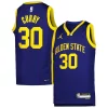 Stephen Curry Golden Personalisable State Warriors Jordan Brand Youth Swingman Jersey Statement Edition Blue