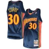 Stephen Curry Golden State Warriors 2009/10 Uniques Hardwood Classics Authentic Jersey Navy