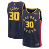 Stephen Curry Golden State Warriors 2024/25 Fast Break Player Jersey Collectible City Edition Navy