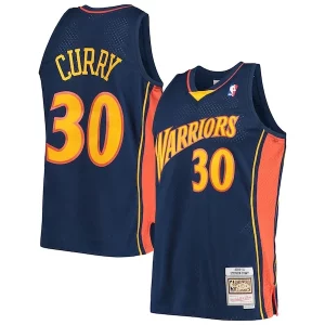 Stephen Curry Golden State Warriors Hardwood Classics Dashing Swingman Jersey Navy/White