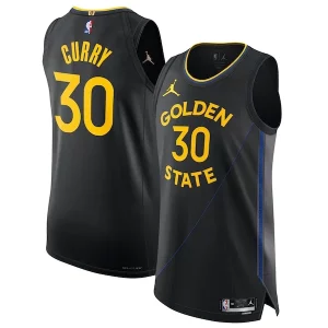 Stephen Curry Golden State Warriors Jordan Brand 2024/25 Authentic Jersey Statement Edition Black Moderne