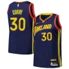 Stephen Curry Golden State Warriors Nike Swingman Player Jersey City Edition Royal Distingué