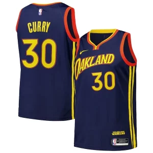 Stephen Curry Golden State Warriors Nike Swingman Player Jersey City Edition Royal Distingué