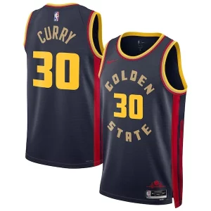 Stephen Curry Golden State Warriors Nike Unisex Éclatant 2024/25 Swingman Player Jersey City Edition Navy