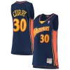 Stephen Curry Sophistiqué Golden State Warriors Women's 2009 10 Hardwood Classics Swingman Jersey Navy